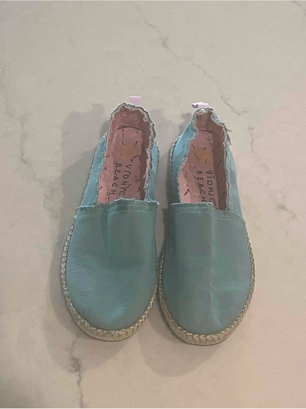 Vionic Mint Green Canvas Espadrille Slip-Ons - Picture 3 of 9